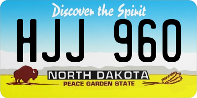 ND license plate HJJ960
