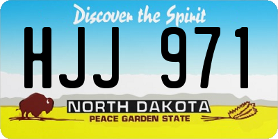 ND license plate HJJ971