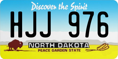 ND license plate HJJ976