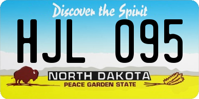 ND license plate HJL095