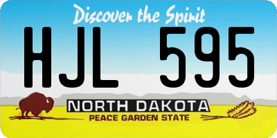 ND license plate HJL595