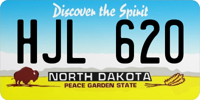 ND license plate HJL620