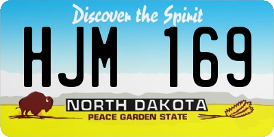 ND license plate HJM169