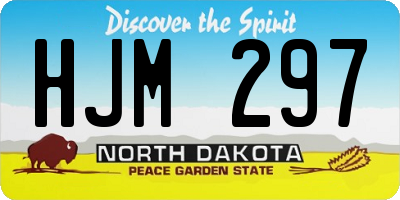 ND license plate HJM297