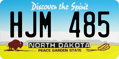 ND license plate HJM485