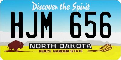 ND license plate HJM656