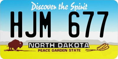 ND license plate HJM677