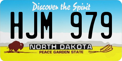 ND license plate HJM979