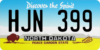 ND license plate HJN399