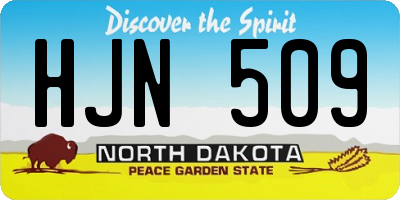 ND license plate HJN509