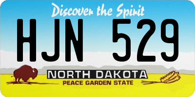 ND license plate HJN529