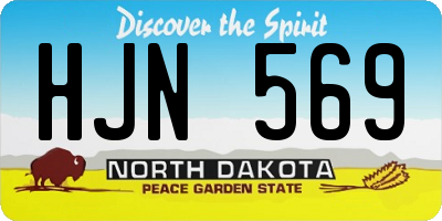 ND license plate HJN569