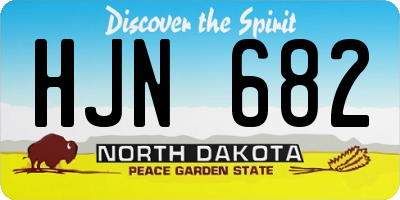 ND license plate HJN682