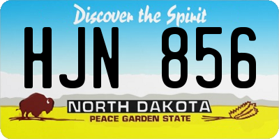 ND license plate HJN856