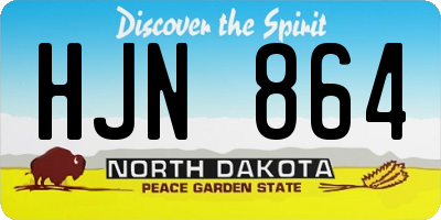 ND license plate HJN864