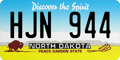 ND license plate HJN944