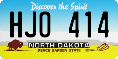 ND license plate HJO414