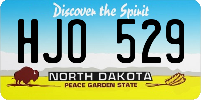 ND license plate HJO529