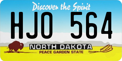 ND license plate HJO564