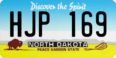 ND license plate HJP169