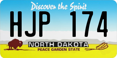 ND license plate HJP174