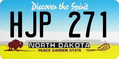 ND license plate HJP271