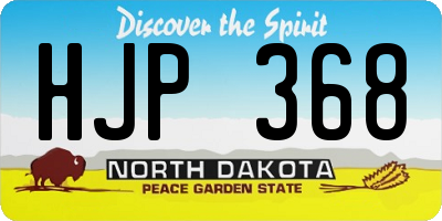 ND license plate HJP368