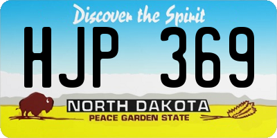 ND license plate HJP369