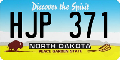ND license plate HJP371