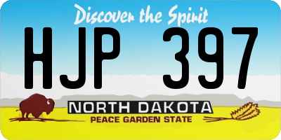 ND license plate HJP397