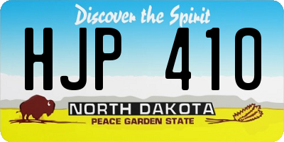 ND license plate HJP410