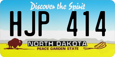 ND license plate HJP414