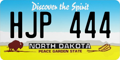 ND license plate HJP444