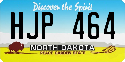 ND license plate HJP464