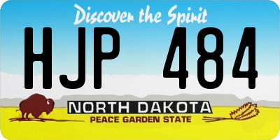 ND license plate HJP484