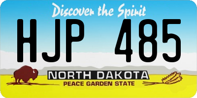 ND license plate HJP485