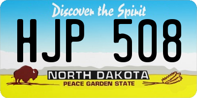 ND license plate HJP508