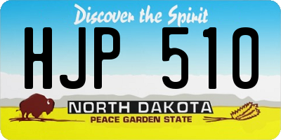 ND license plate HJP510