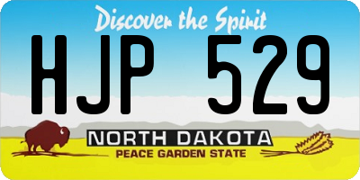 ND license plate HJP529