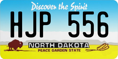 ND license plate HJP556