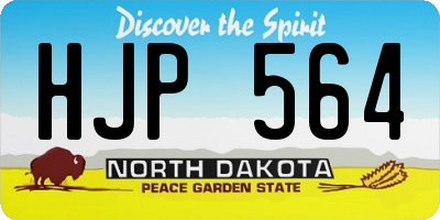 ND license plate HJP564