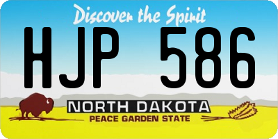 ND license plate HJP586