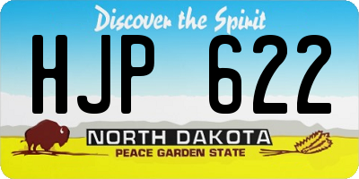 ND license plate HJP622