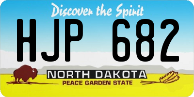 ND license plate HJP682