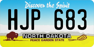 ND license plate HJP683