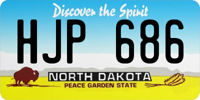 ND license plate HJP686
