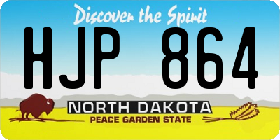 ND license plate HJP864