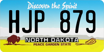 ND license plate HJP879