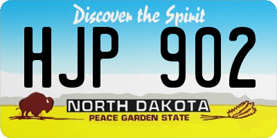 ND license plate HJP902