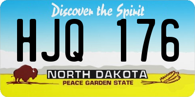 ND license plate HJQ176